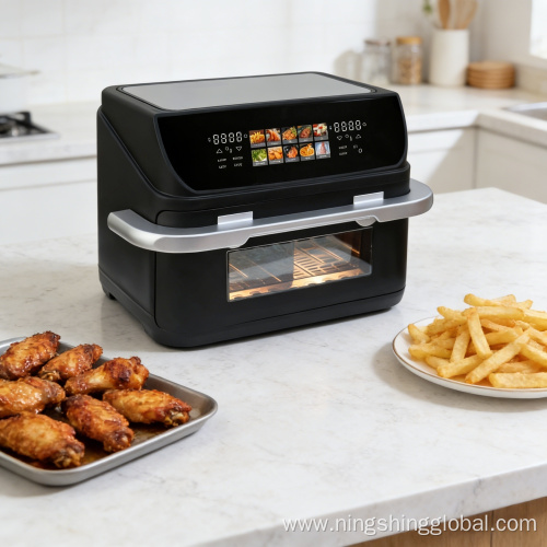 2026 Air Fryer Oven: 10L Oil-Free Digital Double Fryer with Up/Down Heating and Preset Programs